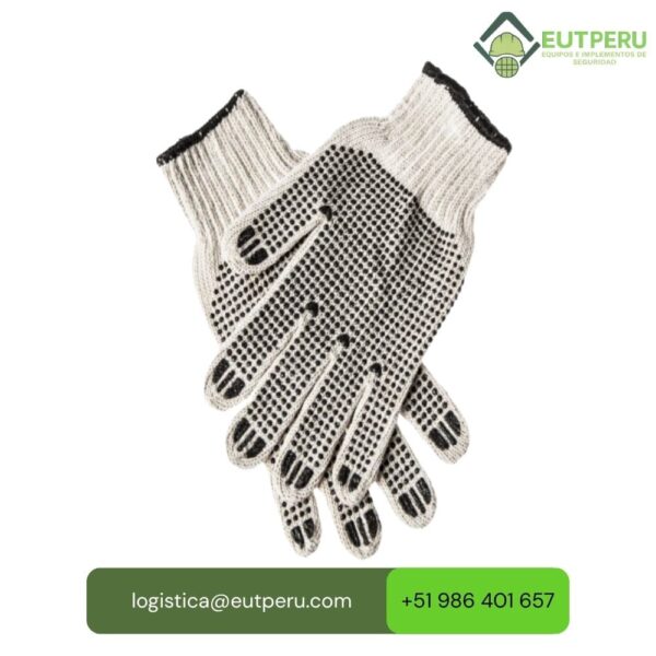 Guante De Hilo Puntos De PVC